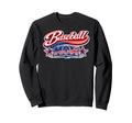 Baseball Mom Usa Flag Patriotic July Sweatshirt - Novelty Apparel Unisex - T-Shirt, Sweatshirt, Hoodie