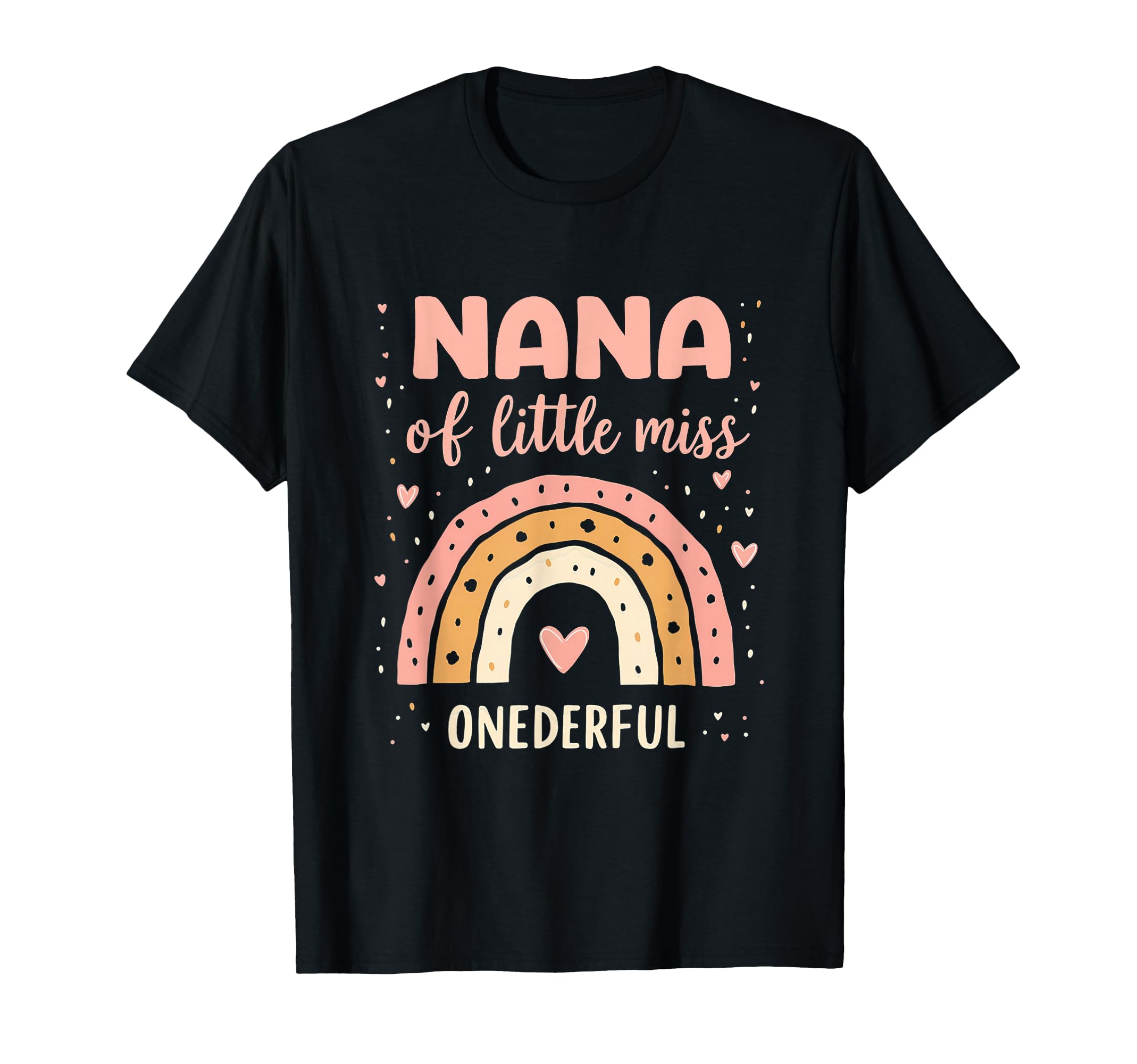 1St Birthday Rainbow Grandma Nana Lil T-Shirt - Novelty Apparel for Adults - T-Shirt, Sweatshirt, Hoodie