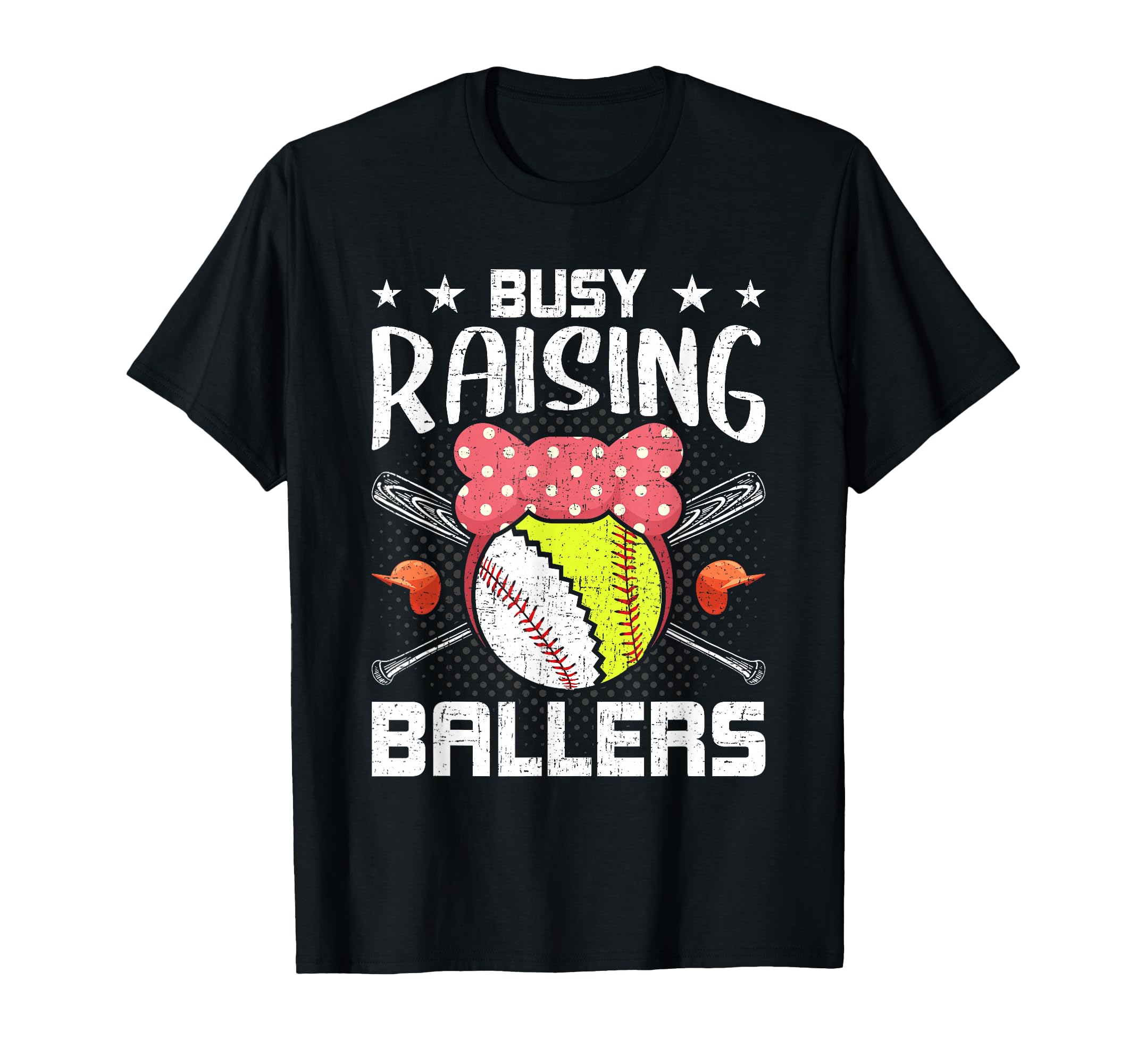 Busy Raising Ballers Baseball Lover T-Shirt - Casual Everyday Wear Unisex - T-Shirt, Sweatshirt, Hoodie