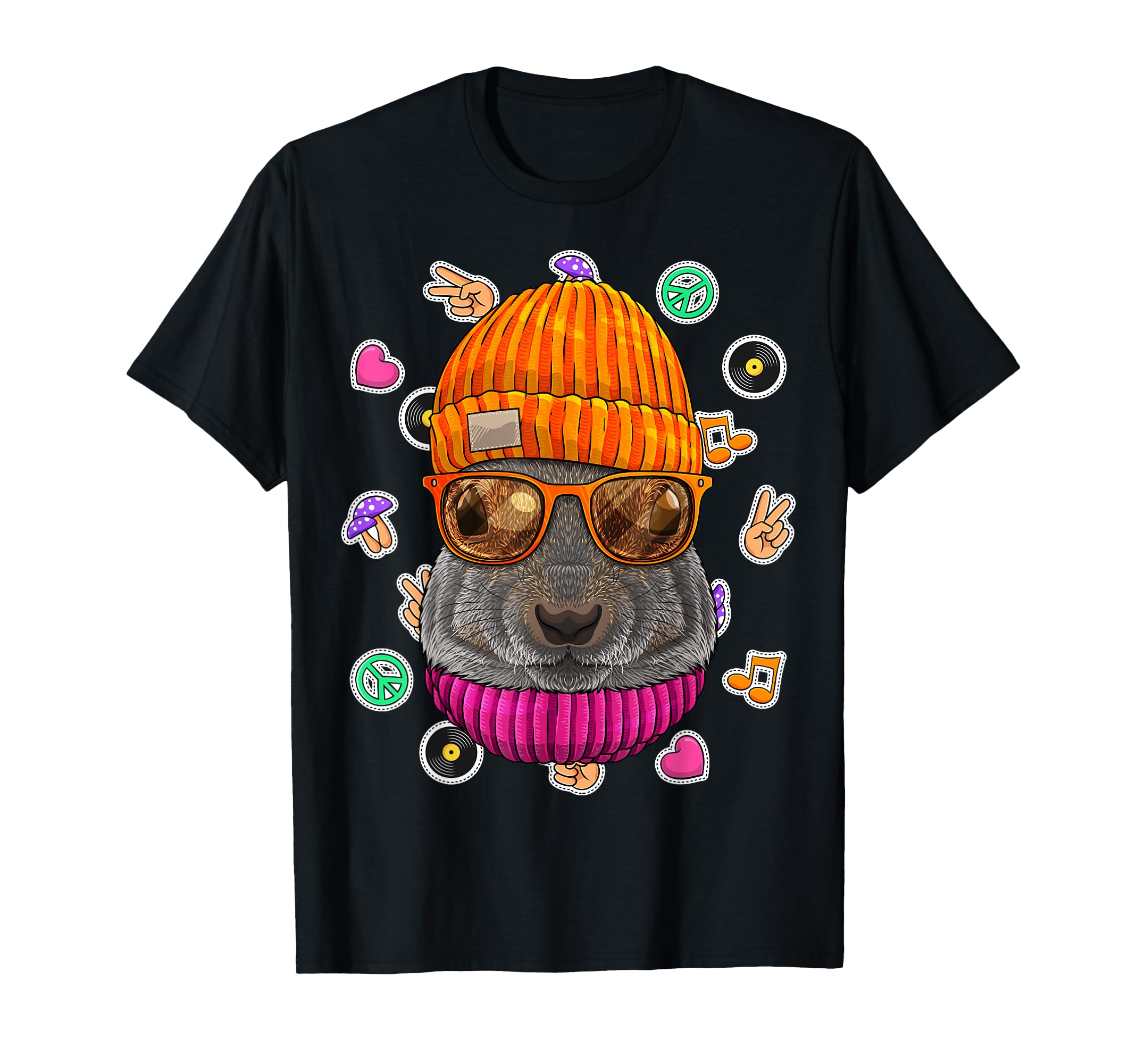 Hipster Squirrel Geek Nerd T-Shirt - Casual Everyday Wear Men Women - T-Shirt, Sweatshirt, Hoodie
