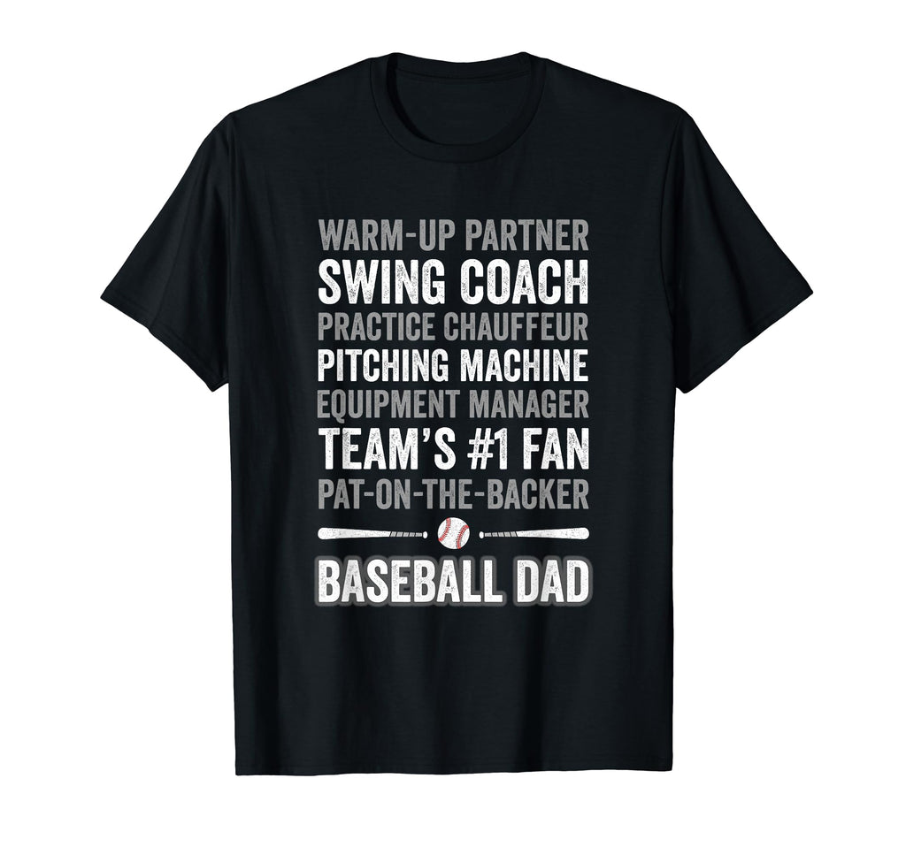 Baseball Dad Funny Fathers Day T-Shirt - Casual Everyday Wear for Adults - T-Shirt, Sweatshirt, Hoodie