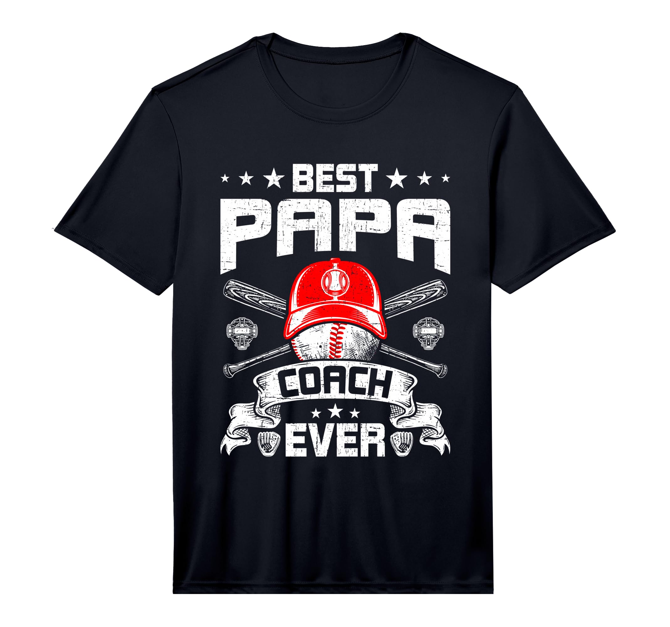 Mens Best Papa Coach Ever Baseball T-Shirt - Trendy Graphic for Adults - T-Shirt, Sweatshirt, Hoodie