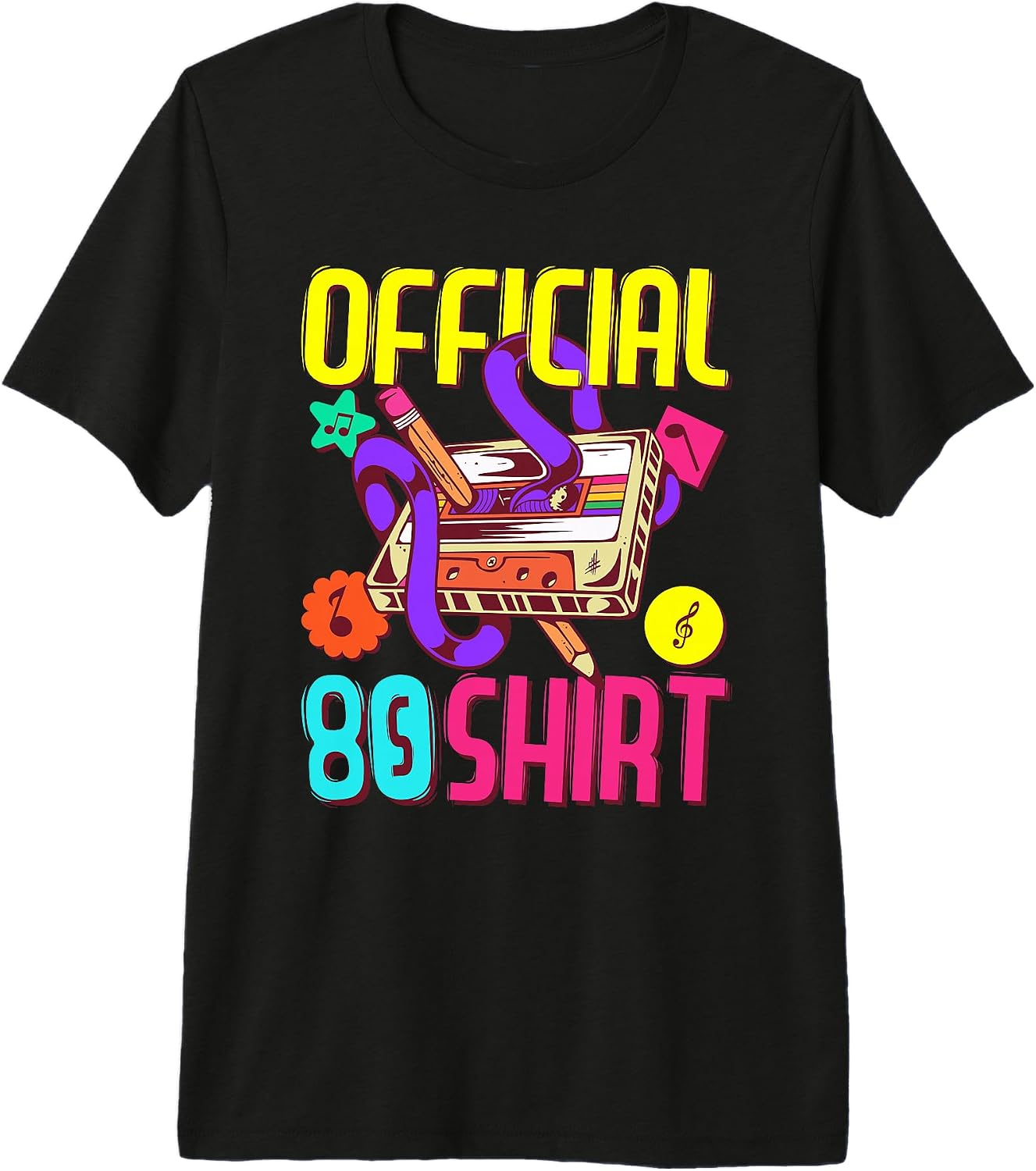 80s Theme Party Outfits for Women, Men Kids - Adult & Kids T-Shirts, Sweatshirts & Hoodies apparel design preview 1
