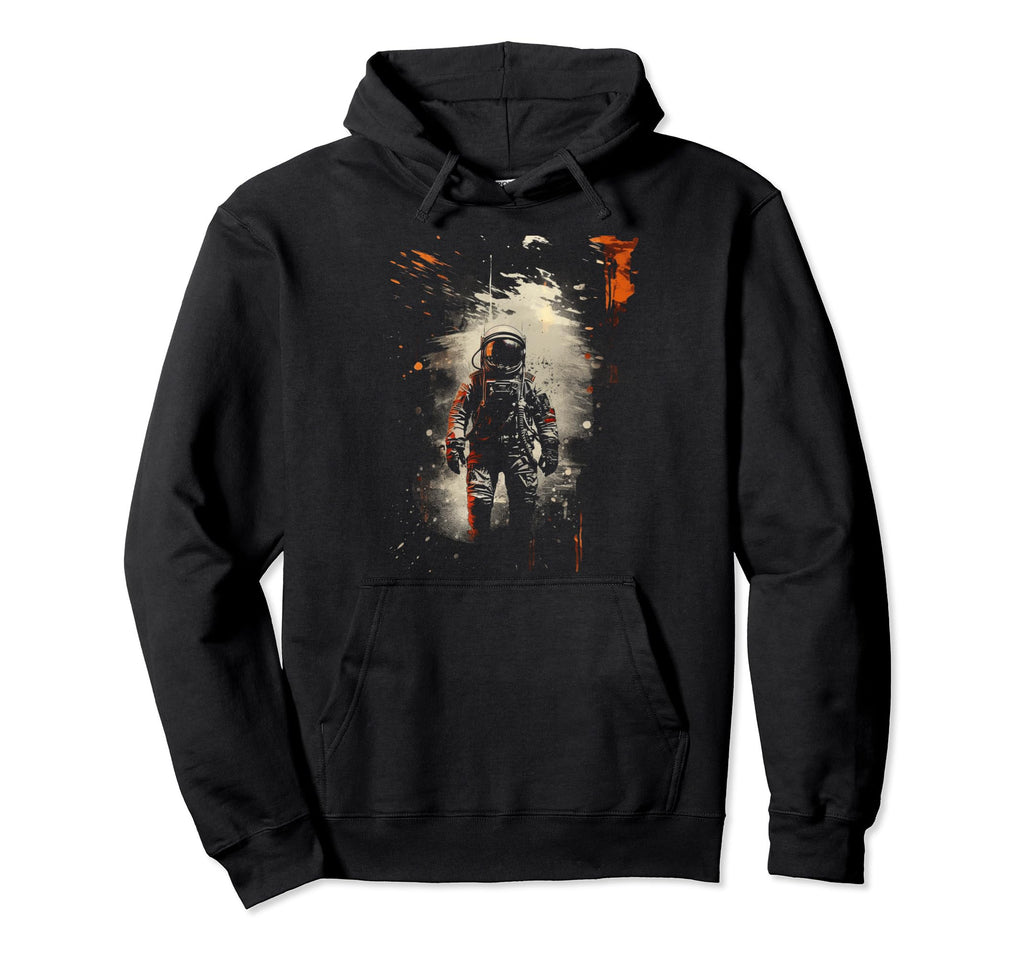 Astronaut Space Distressed 90S Hoodie - Casual Everyday Wear for Adults - T-Shirt, Sweatshirt, Hoodie
