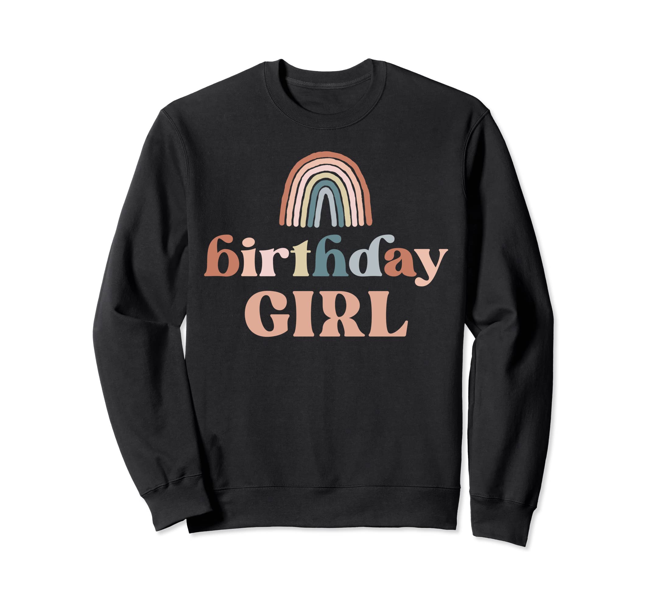 Birthday Daughter Boho Rainbow Party Sweatshirt - Novelty Apparel Unisex - T-Shirt, Sweatshirt, Hoodie