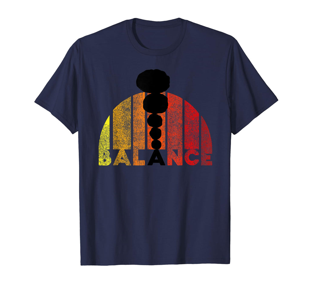 Stone Balancing Sunset Stacking T-Shirt - Custom Art Print Unisex - T-Shirt, Sweatshirt, Hoodie