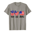 Peace Love America T-Shirt - Minimalist Print Men Women - T-Shirt, Sweatshirt, Hoodie