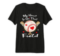 My Heart Is That Field Baseball T-Shirt - Casual Everyday Wear Unisex - T-Shirt, Sweatshirt, Hoodie