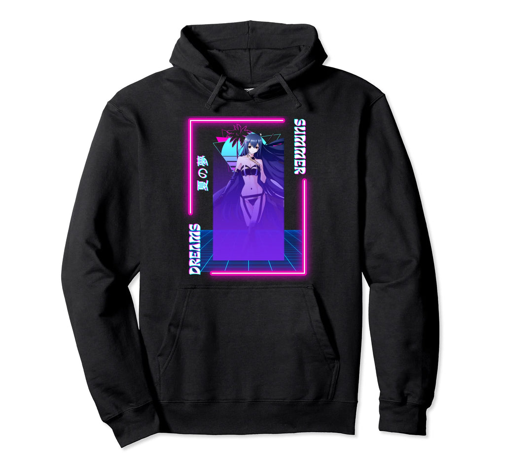Summer Dreams Sexy Anime Vaporwave Hoodie - Unique Graphic Men Women - T-Shirt, Sweatshirt, Hoodie