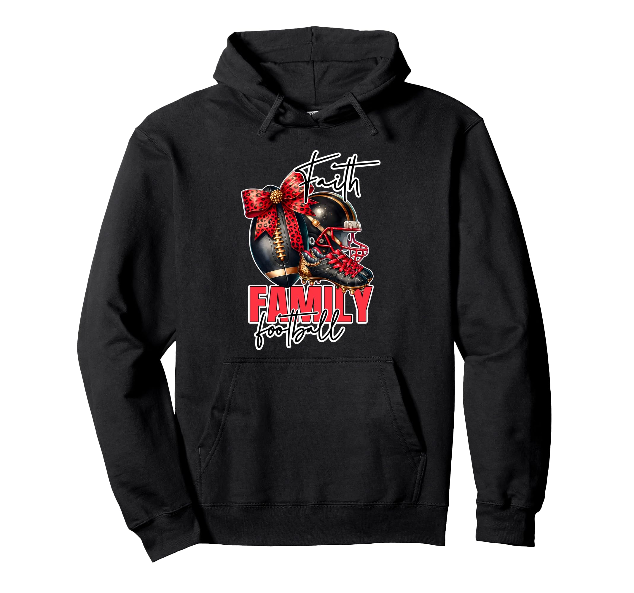 Baseball Family Game Day Leopard Shoes Hoodie - Graphic Print for Adults - T-Shirt, Sweatshirt, Hoodie