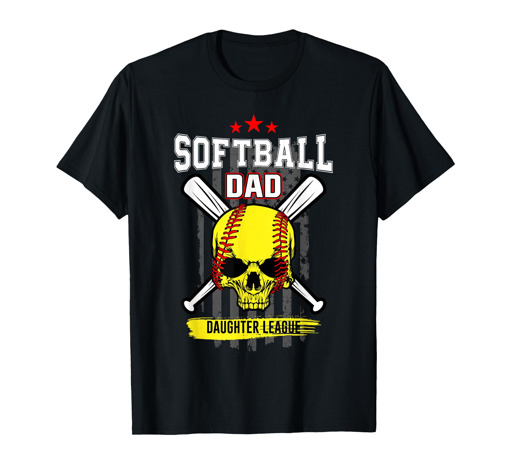 Softball Dad Daughter League T-Shirt - Novelty Apparel for Adults - T-Shirt, Sweatshirt, Hoodie