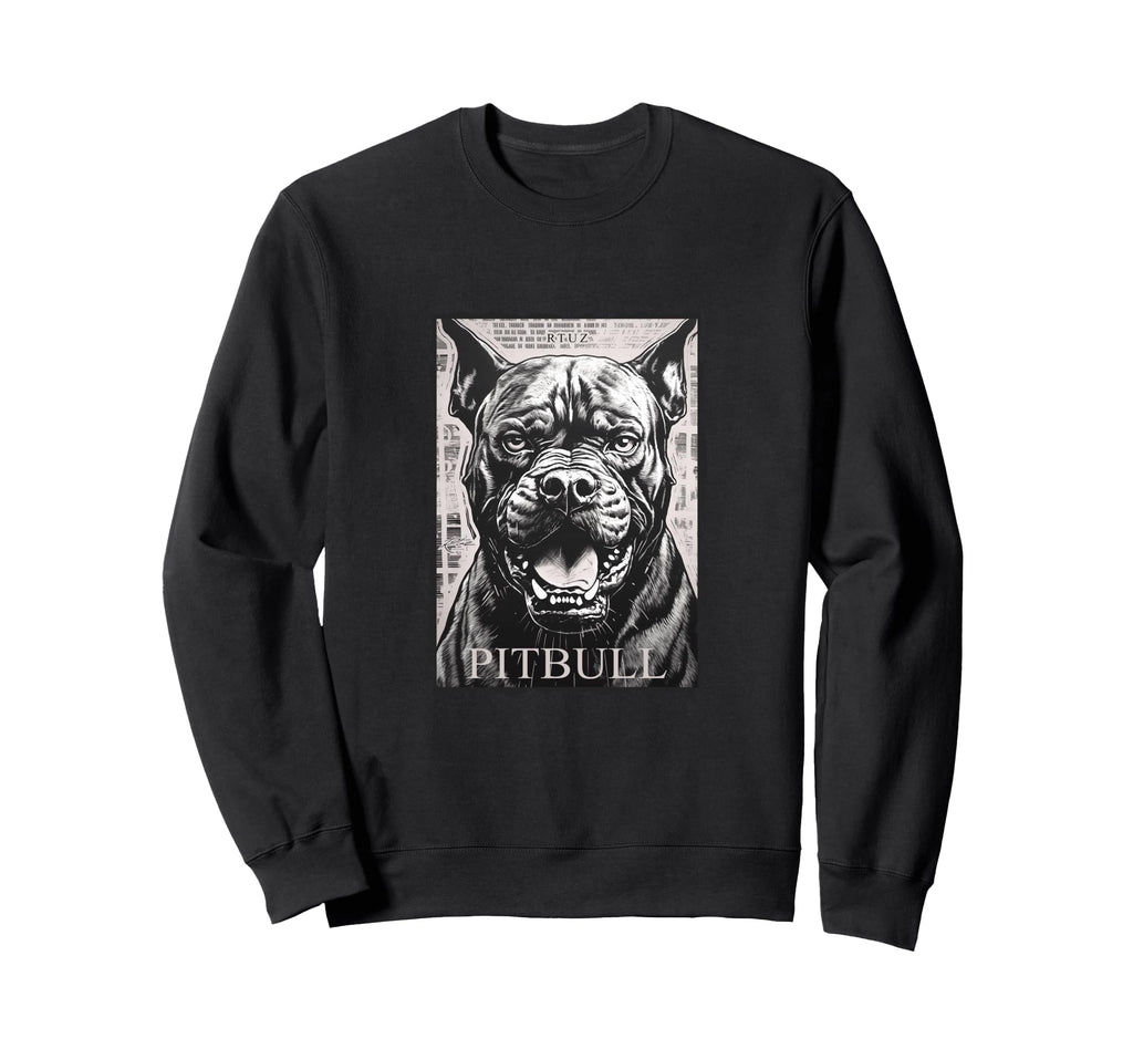 Y2K Streetwear Dog Pit Bull Sweatshirt - Unique Graphic Unisex - T-Shirt, Sweatshirt, Hoodie
