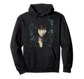 90S Sad Anime Aesthetic Goth Soft Hoodie - Minimalist Print Men Women - T-Shirt, Sweatshirt, Hoodie