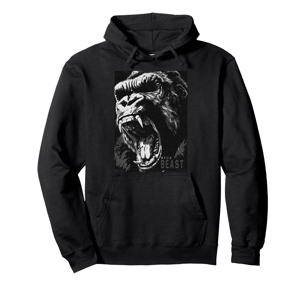 Gorilla Kong Ape Gym Fitness Aesthetic Hoodie - Graphic Print Men Women - T-Shirt, Sweatshirt, Hoodie