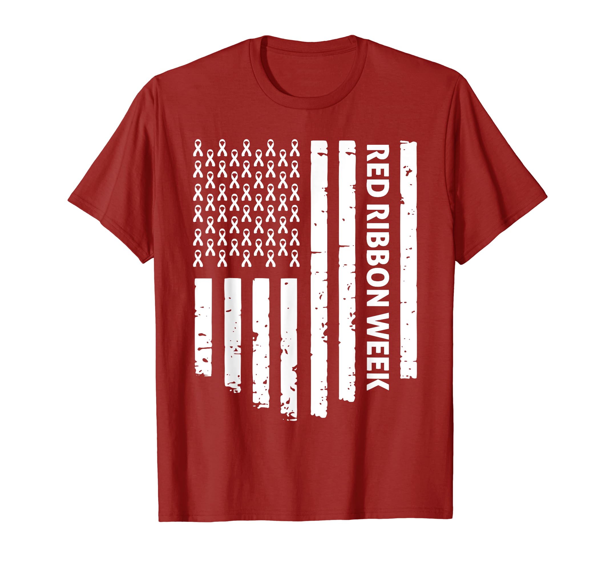 Red Ribbon Week Awareness American T-Shirt - Streetwear Style for Adults - T-Shirt, Sweatshirt, Hoodie
