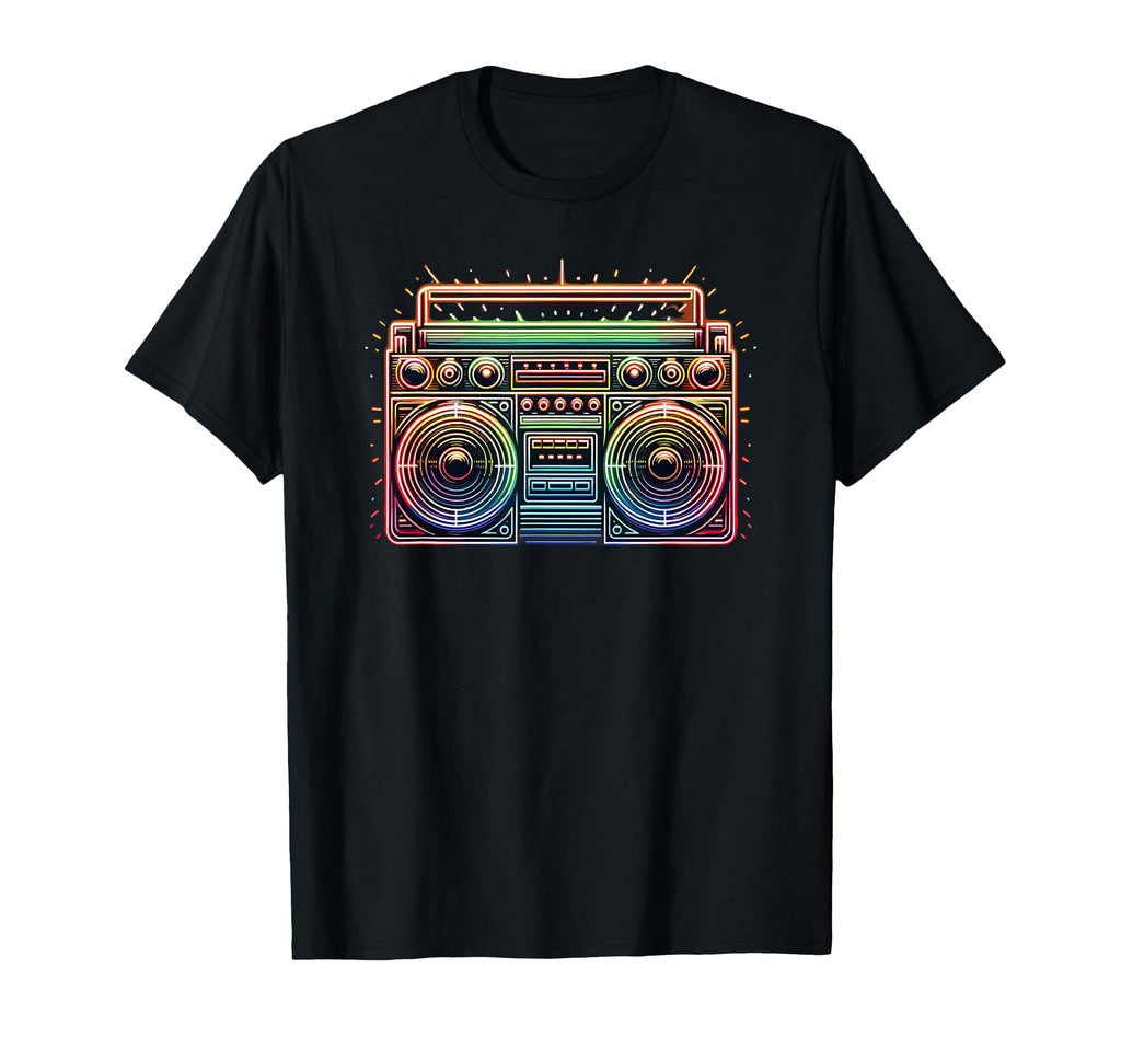 Boombox Old School 80S Music Hip Hop T-Shirt - Unique Graphic Men Women - T-Shirt, Sweatshirt, Hoodie
