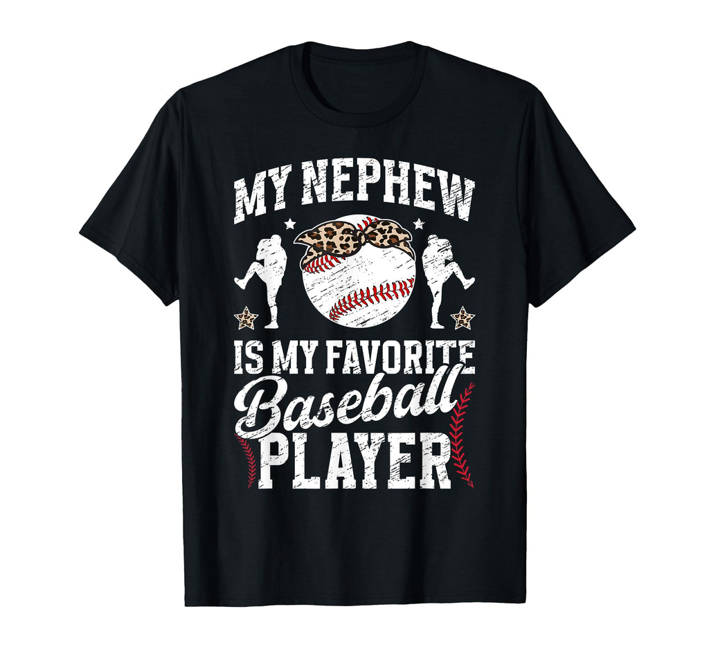My Favorite Baseball Player Aunt Baseball T-Shirt - Graphic Print Unisex - T-Shirt, Sweatshirt, Hoodie