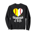Grandma Both Heart Softball Sweatshirt - Fun Novelty Design Unisex - T-Shirt, Sweatshirt, Hoodie