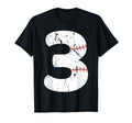 Number 3 Baseball Distressed Team T-Shirt - Trendy Graphic Men Women - T-Shirt, Sweatshirt, Hoodie