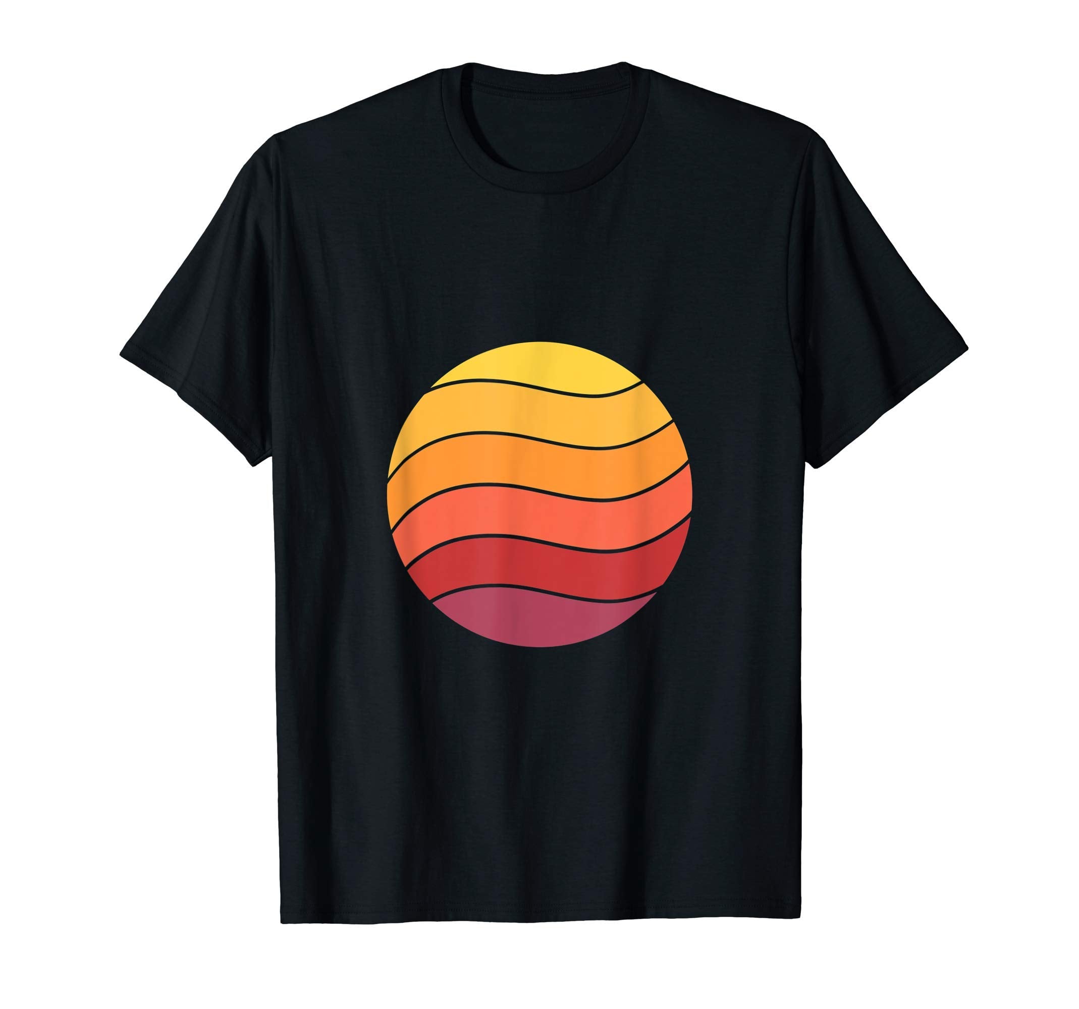 Curve Sunset T-Shirt - Trendy Graphic Men Women - T-Shirt, Sweatshirt, Hoodie