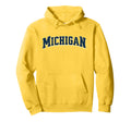 Michigan Throwback Varsity Hoodie - Custom Art Print for Adults - T-Shirt, Sweatshirt, Hoodie