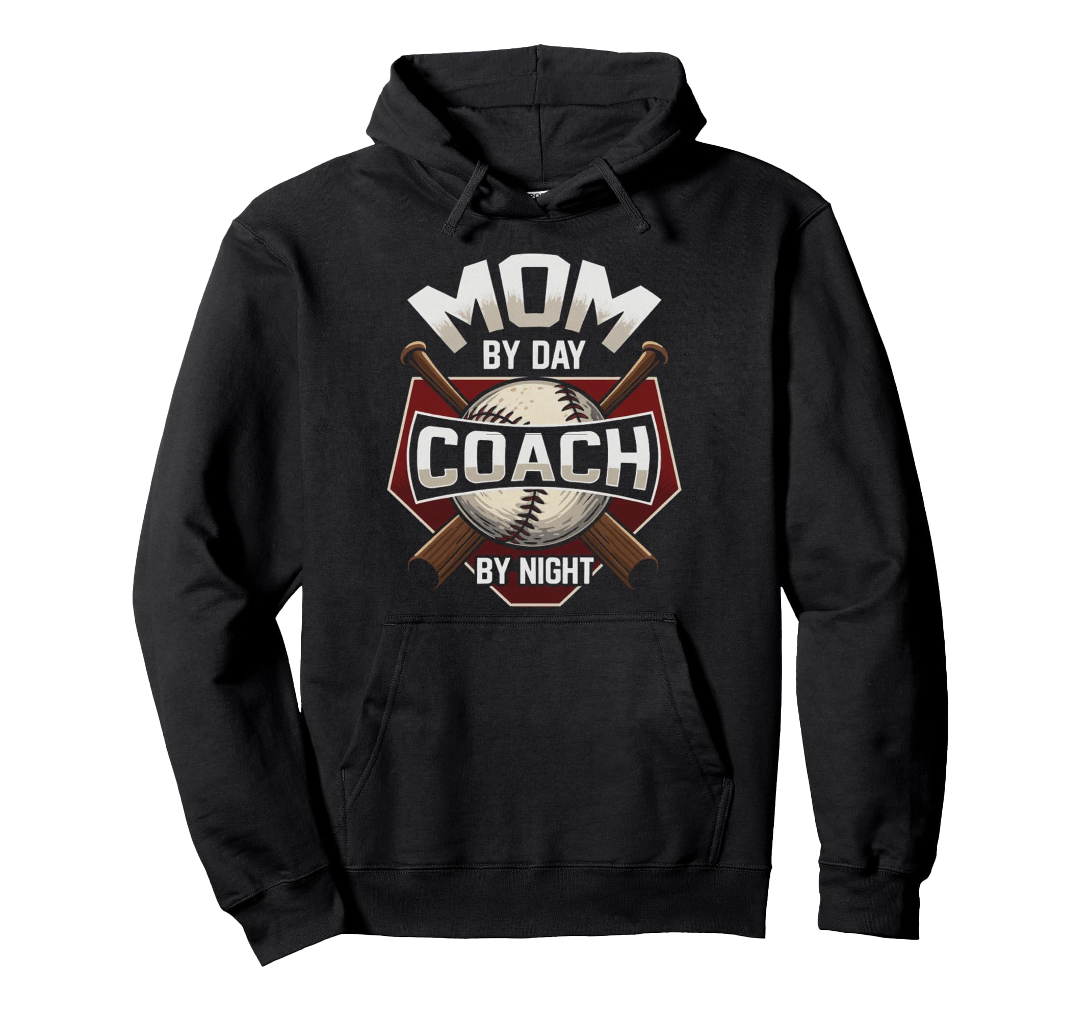 Mom Day Coach Night Baseball Hoodie - Graphic Print for Adults - T-Shirt, Sweatshirt, Hoodie