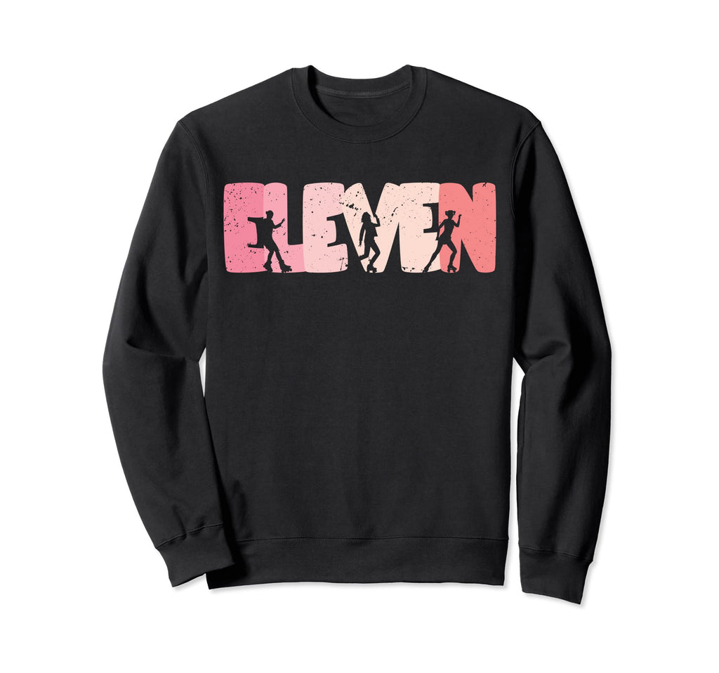 11 Year Old Roller Skating Sweatshirt - Minimalist Print Men Women - T-Shirt, Sweatshirt, Hoodie