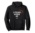 Logan Webb Heart Valentines Day Hoodie - Custom Art Print Unisex - T-Shirt, Sweatshirt, Hoodie