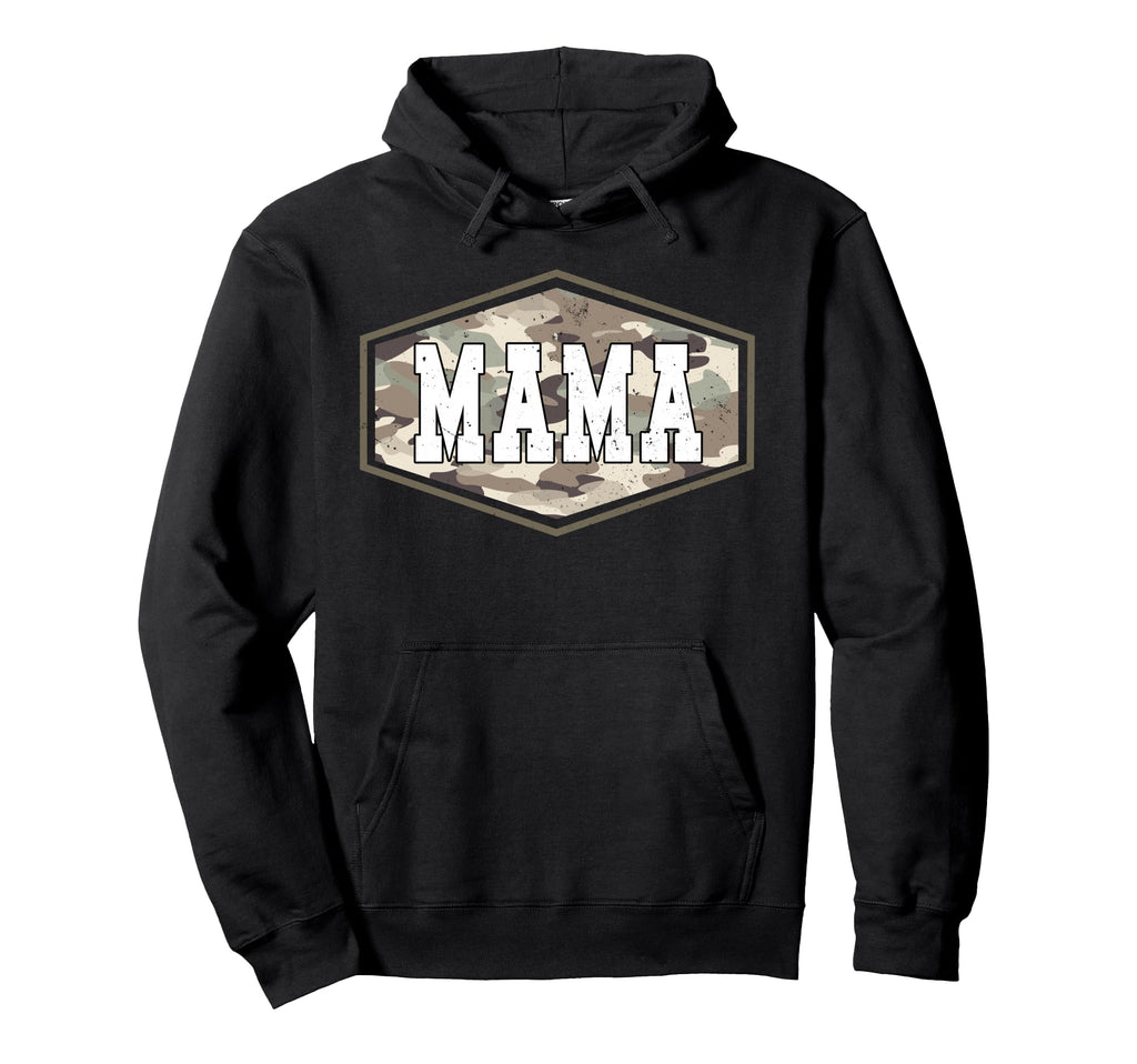 Old School Camo Mama Camouflage Mom Hoodie - Casual Everyday Wear Unisex - T-Shirt, Sweatshirt, Hoodie