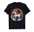Rainbow Unicorn Sparkles Dancing T-Shirt - Minimalist Print for Adults - T-Shirt, Sweatshirt, Hoodie