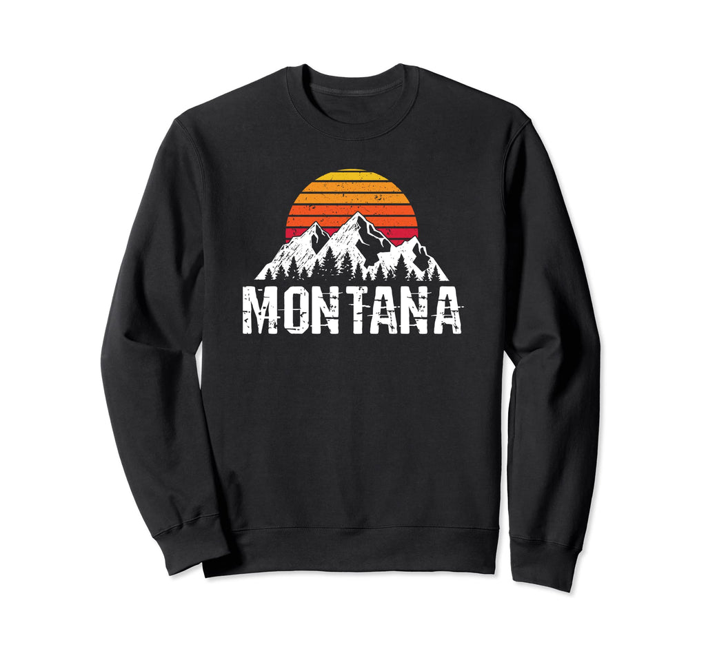 Montana Distressed Sweatshirt - Custom Art Print Unisex - T-Shirt, Sweatshirt, Hoodie
