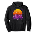 Synthwave Vaporwave Sunset City Aesthetic Hoodie - Minimalist Print Unisex - T-Shirt, Sweatshirt, Hoodie