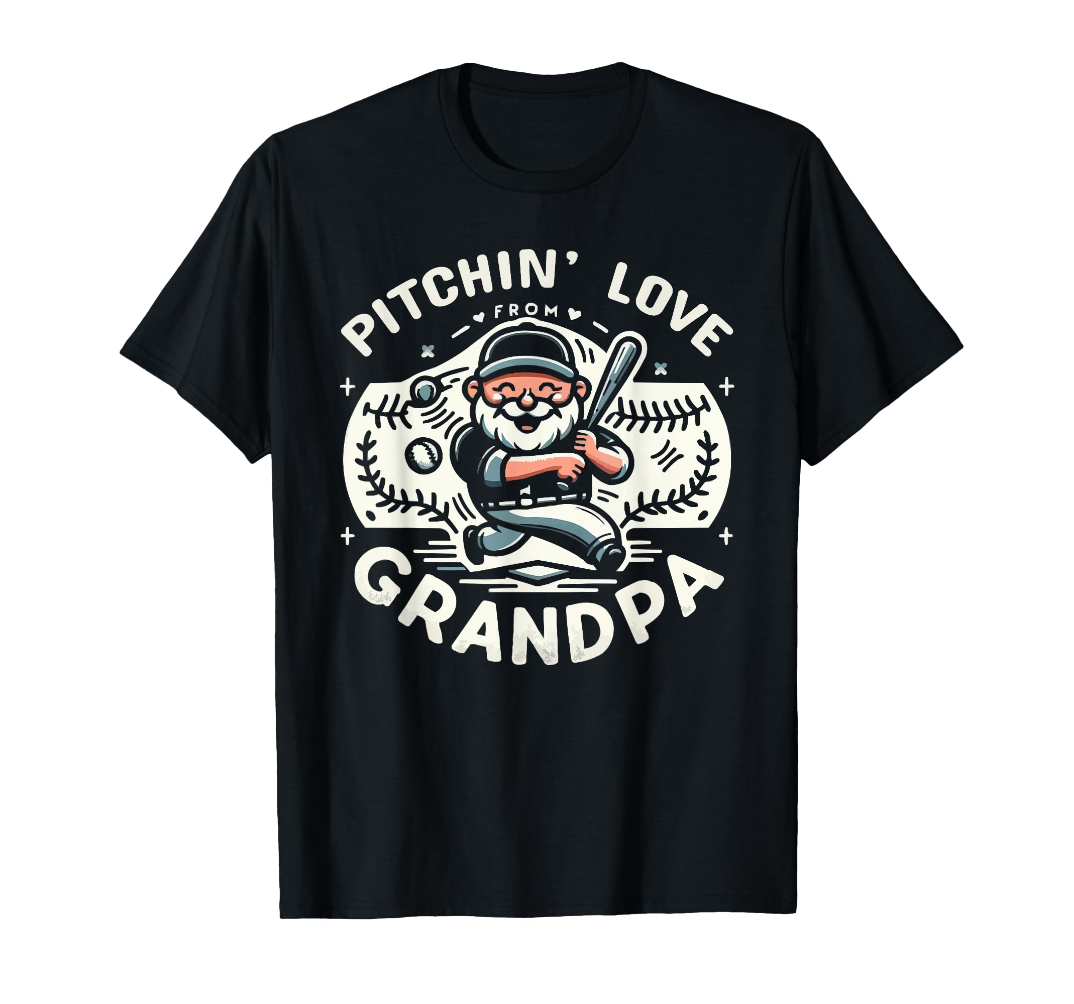 Baseball Grandpa Grandfather Gramps T-Shirt - Aesthetic Graphic Unisex - T-Shirt, Sweatshirt, Hoodie