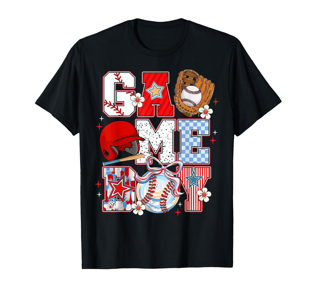 Game Day Baseball Mama Coquette T-Shirt - Minimalist Print for Adults - T-Shirt, Sweatshirt, Hoodie