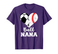 Ball Nana Funny Soccer Baseball Nana T-Shirt - Trendy Graphic for Adults - T-Shirt, Sweatshirt, Hoodie