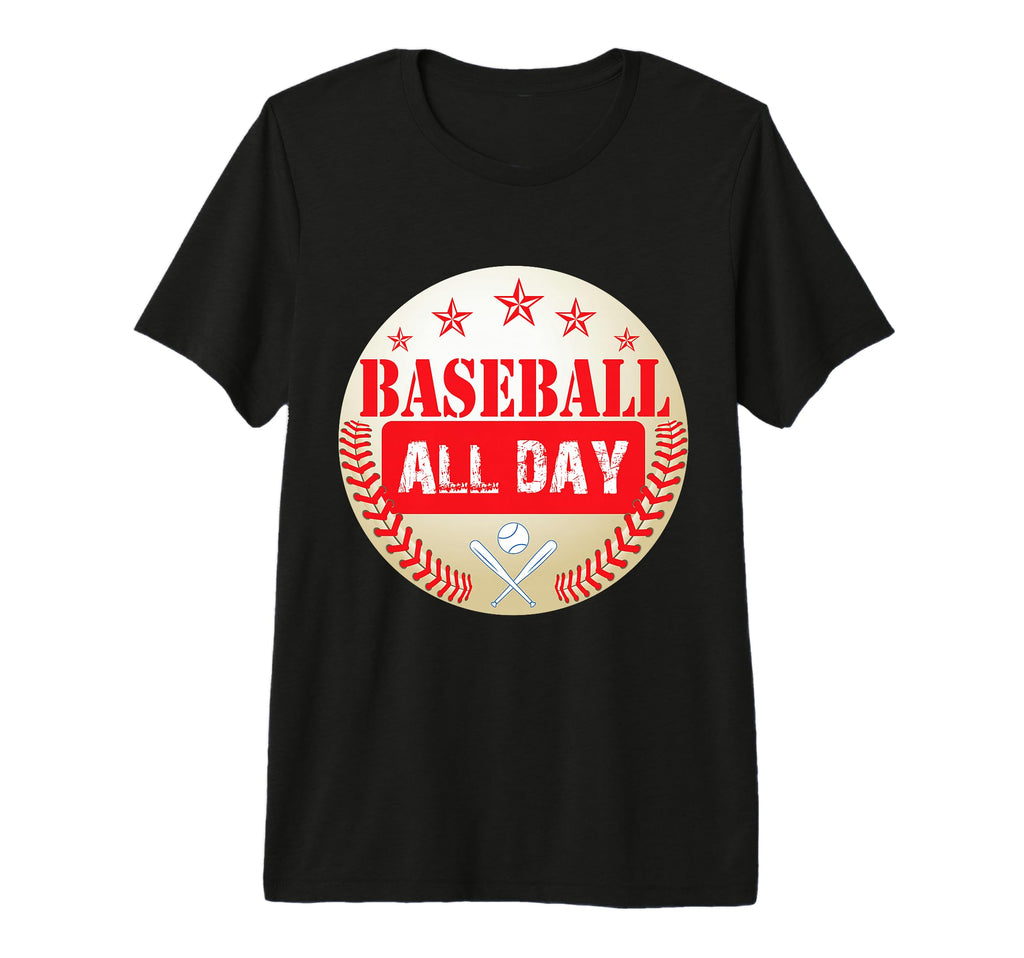 Baseball All Day Baseball Player Baseball T-Shirt - Trendy Graphic Unisex - T-Shirt, Sweatshirt, Hoodie