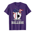 Busy Raising Ballers Baseball Soccer Soccer T-Shirt - Graphic Print Unisex - T-Shirt, Sweatshirt, Hoodie