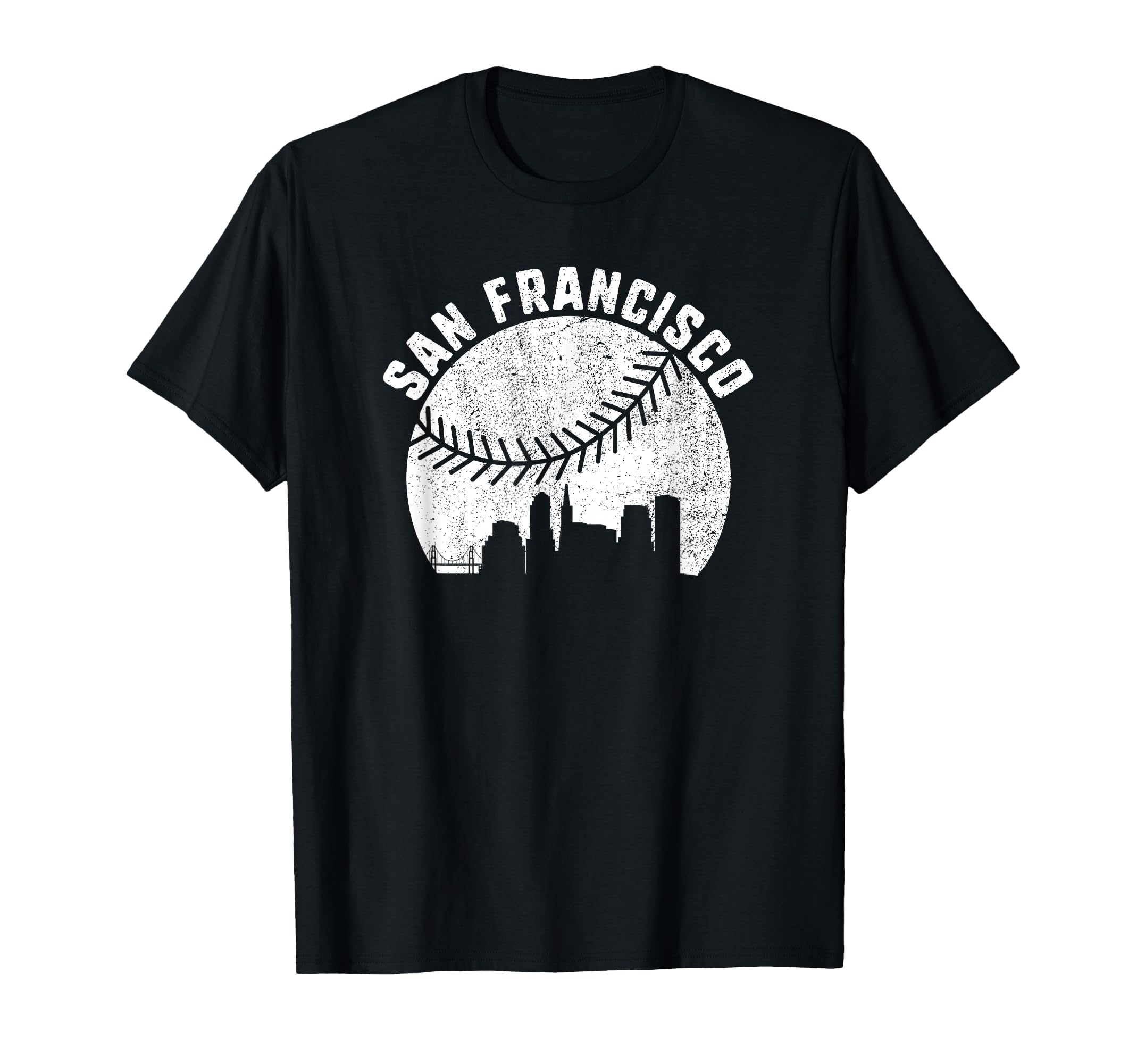 San Francisco Skyline Baseball T-Shirt - Casual Everyday Wear Unisex - T-Shirt, Sweatshirt, Hoodie