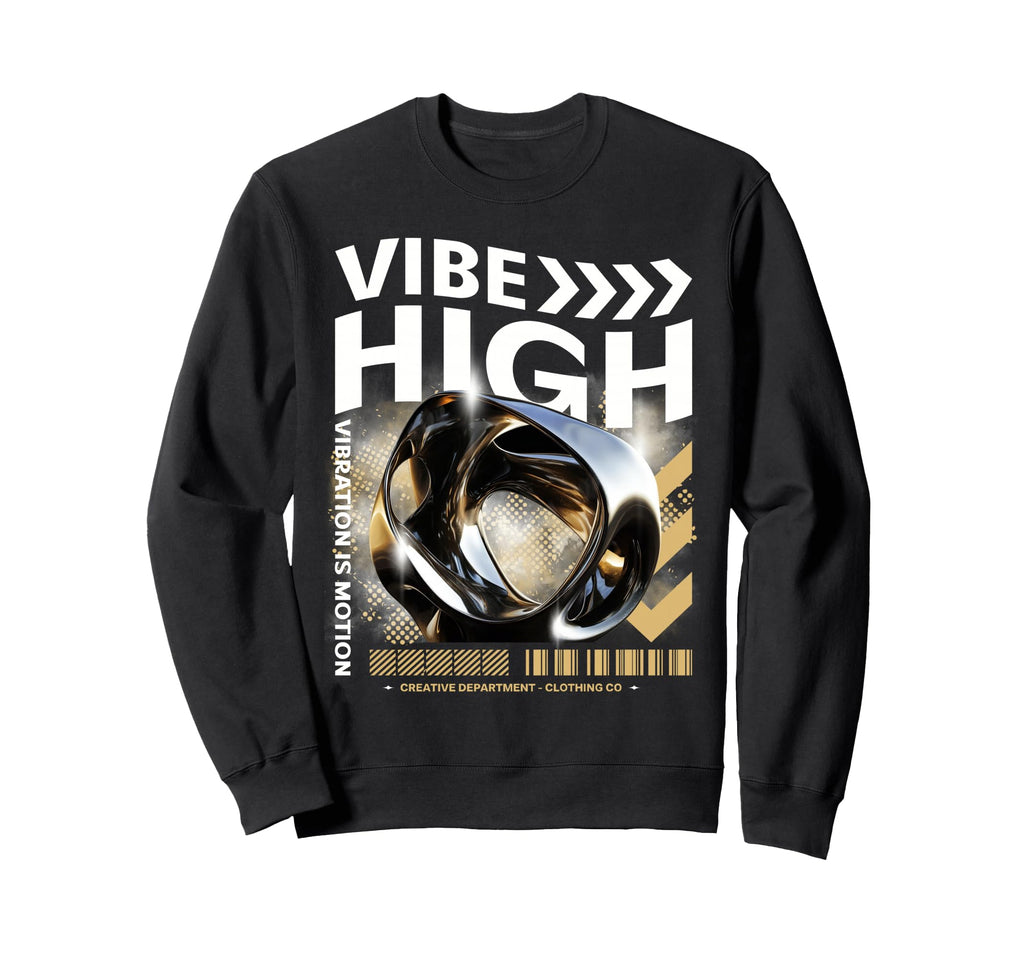 Y2K Vibe High Bold Urban Graffiti Sweatshirt - Minimalist Print Men Women - T-Shirt, Sweatshirt, Hoodie