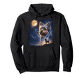 Celestial Yorkie Terrier Full Moon Hoodie - Trendy Graphic for Adults - T-Shirt, Sweatshirt, Hoodie