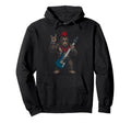Funny Bigfoot Playing Guitar Usa Hoodie - Custom Art Print Men Women - T-Shirt, Sweatshirt, Hoodie