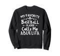 My Favorite Baseball Player Calls Sweatshirt - Minimalist Print Men Women - T-Shirt, Sweatshirt, Hoodie