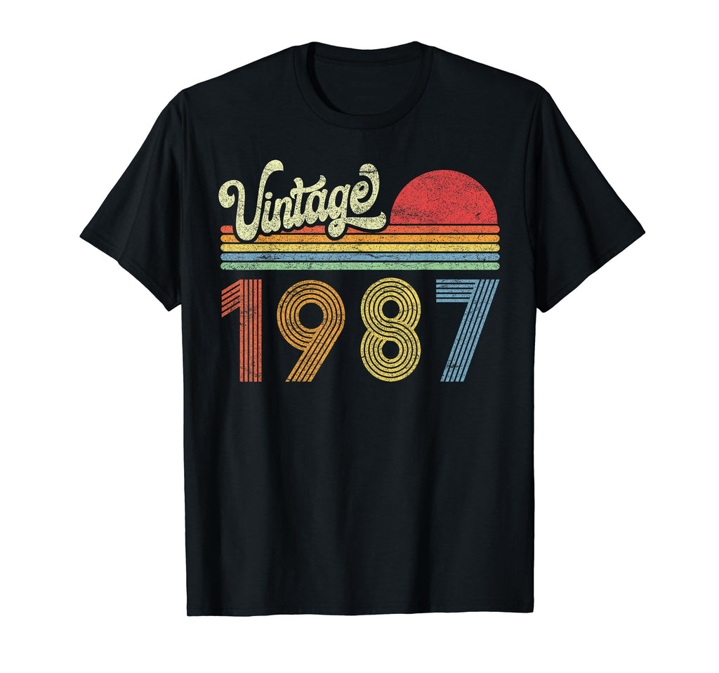 1987 Birthday Gift Born Made 1987 Sunset T-Shirt - Novelty Apparel Unisex - T-Shirt, Sweatshirt, Hoodie