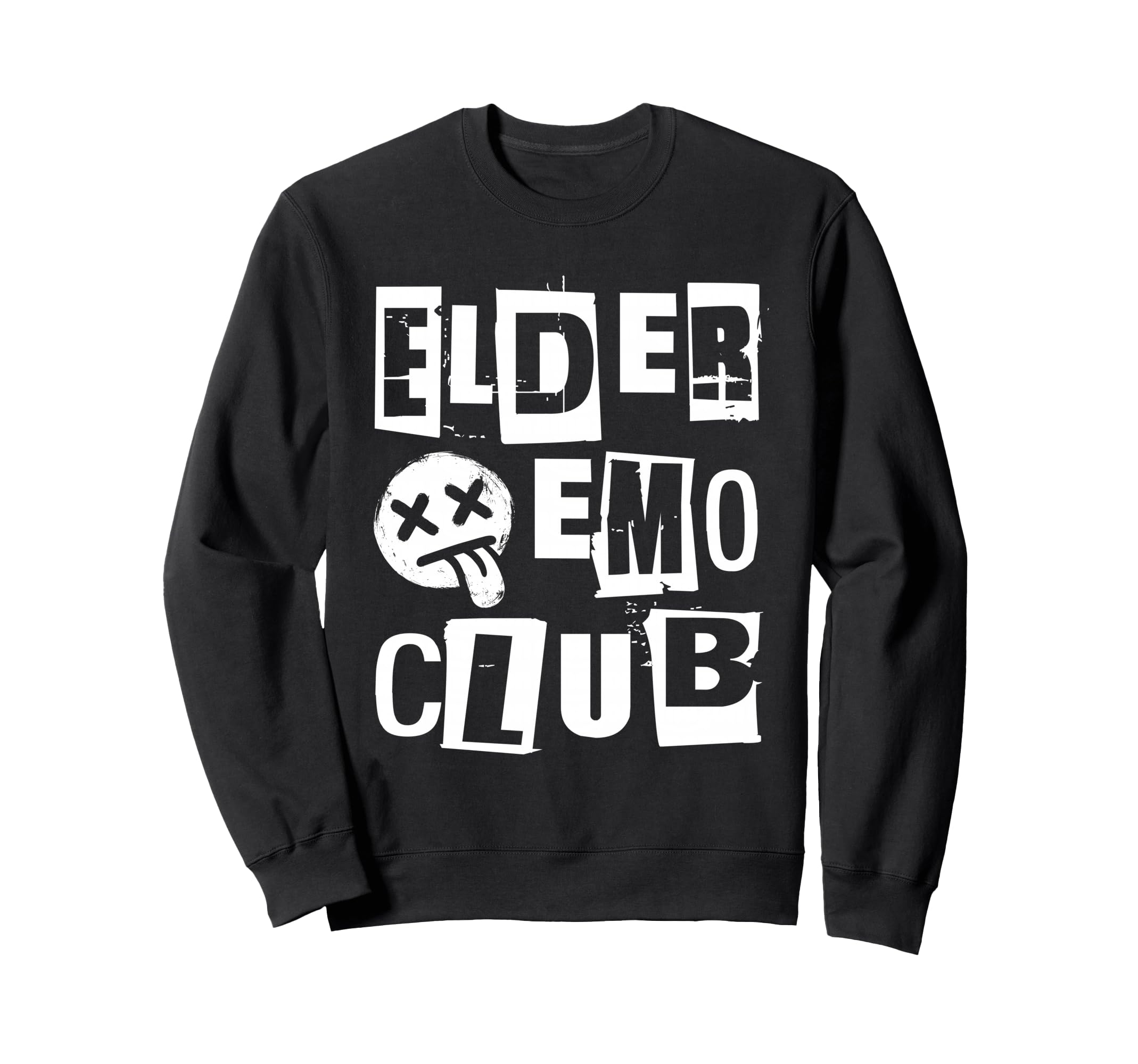 Emo Rock Elder Emo Club Y2K 2000S Sweatshirt - Fun Novelty Design Unisex - T-Shirt, Sweatshirt, Hoodie