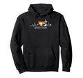 Tropical Palm Trees Heartbeat Goose Hoodie - Aesthetic Graphic Men Women - T-Shirt, Sweatshirt, Hoodie