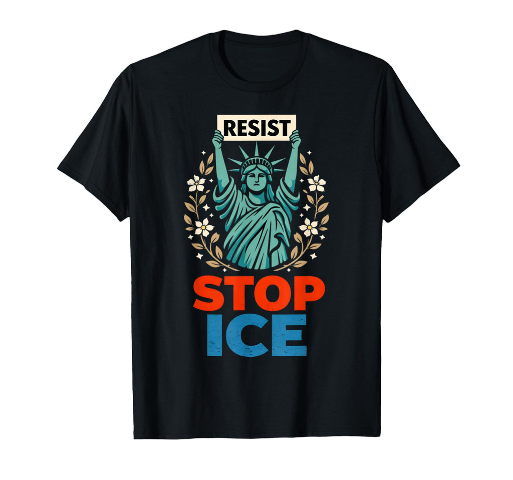 Stop Ice Funny Statue Liberty Boho T-Shirt - Streetwear Style Men Women - T-Shirt, Sweatshirt, Hoodie