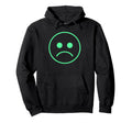 Frown Sadboi Sad Face Neon Green Hoodie - Custom Art Print Unisex - T-Shirt, Sweatshirt, Hoodie