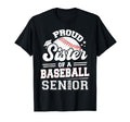 Proud Sister Baseball Senior 2026 T-Shirt - Graphic Print Men Women - T-Shirt, Sweatshirt, Hoodie