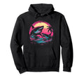 Shark Vaporwave Aesthetic Synthwave Hoodie - Casual Everyday Wear Unisex - T-Shirt, Sweatshirt, Hoodie