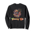 Hippie Groovy Life Flower Power Sweatshirt - Aesthetic Graphic Men Women - T-Shirt, Sweatshirt, Hoodie